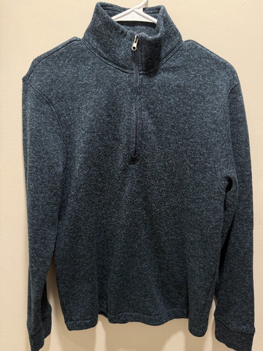 Old Navy Men's Small Blue Quarter Zip Pullover Sweater Fleece Mock Neck